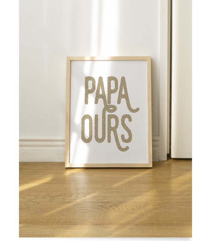 Affiche "Papa ours"