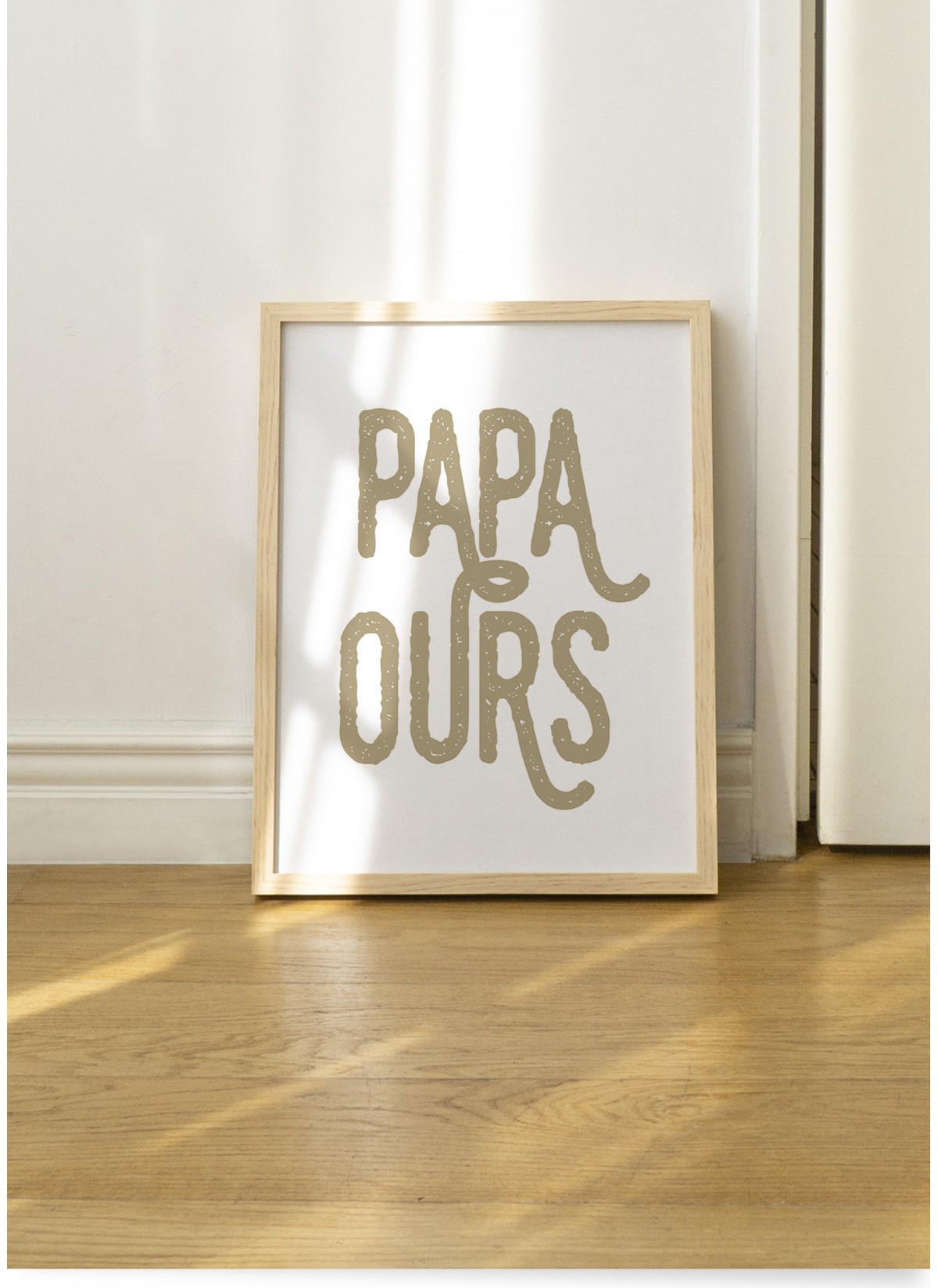 Affiche "Papa ours"