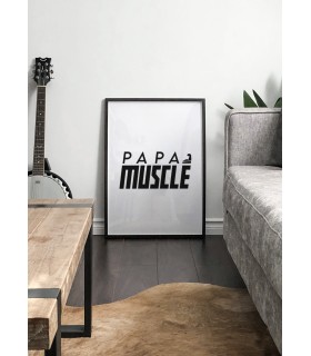 Affiche "Papa musclé"