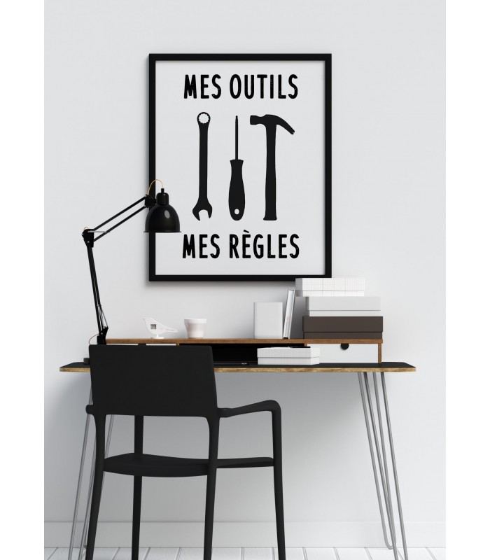 Affiche "Mes outils - Mes règles"