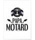 Affiche "Papa motard"