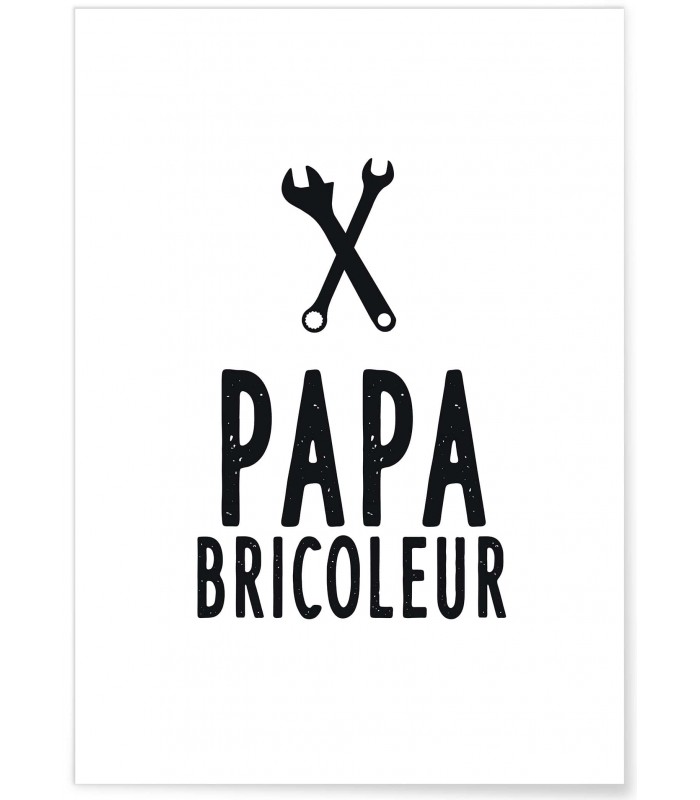 Affiche "Papa bricoleur"