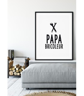 Affiche "Papa bricoleur"