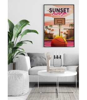 Affiche "Sunset hoop"