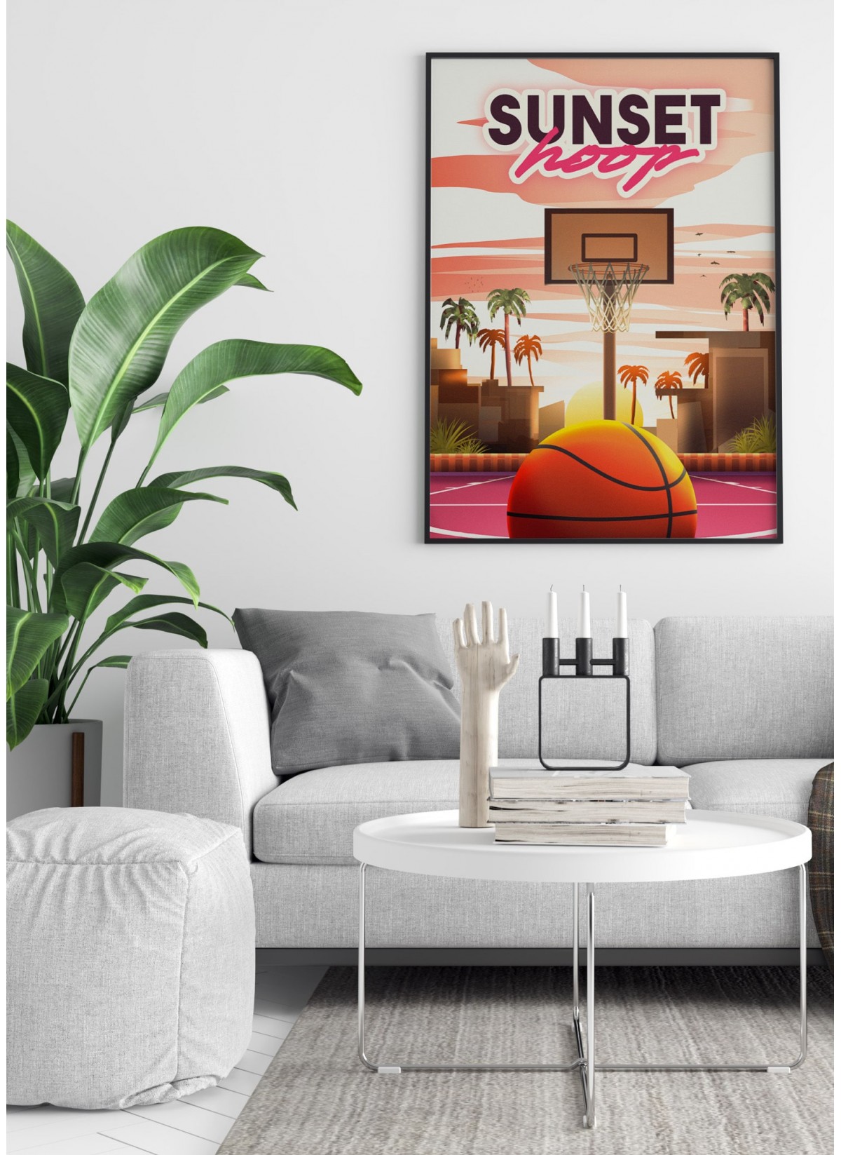 Affiche "Sunset hoop"