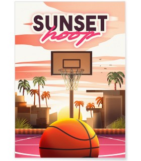 Affiche "Sunset hoop"