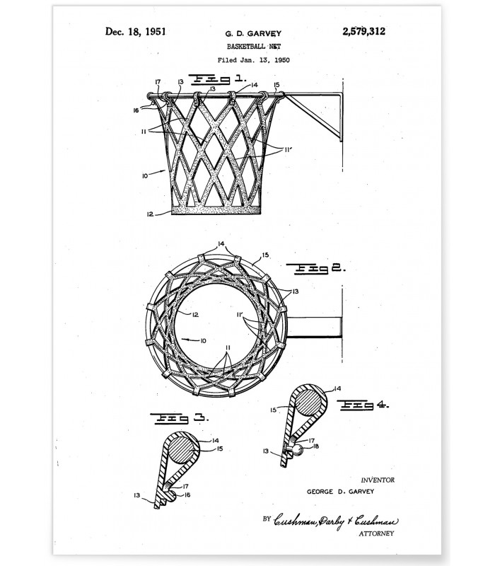 Affiche "Brevet Panier de Basket"