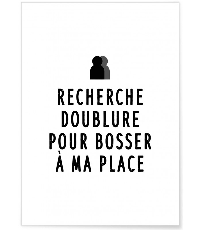 Affiche "Doublure"