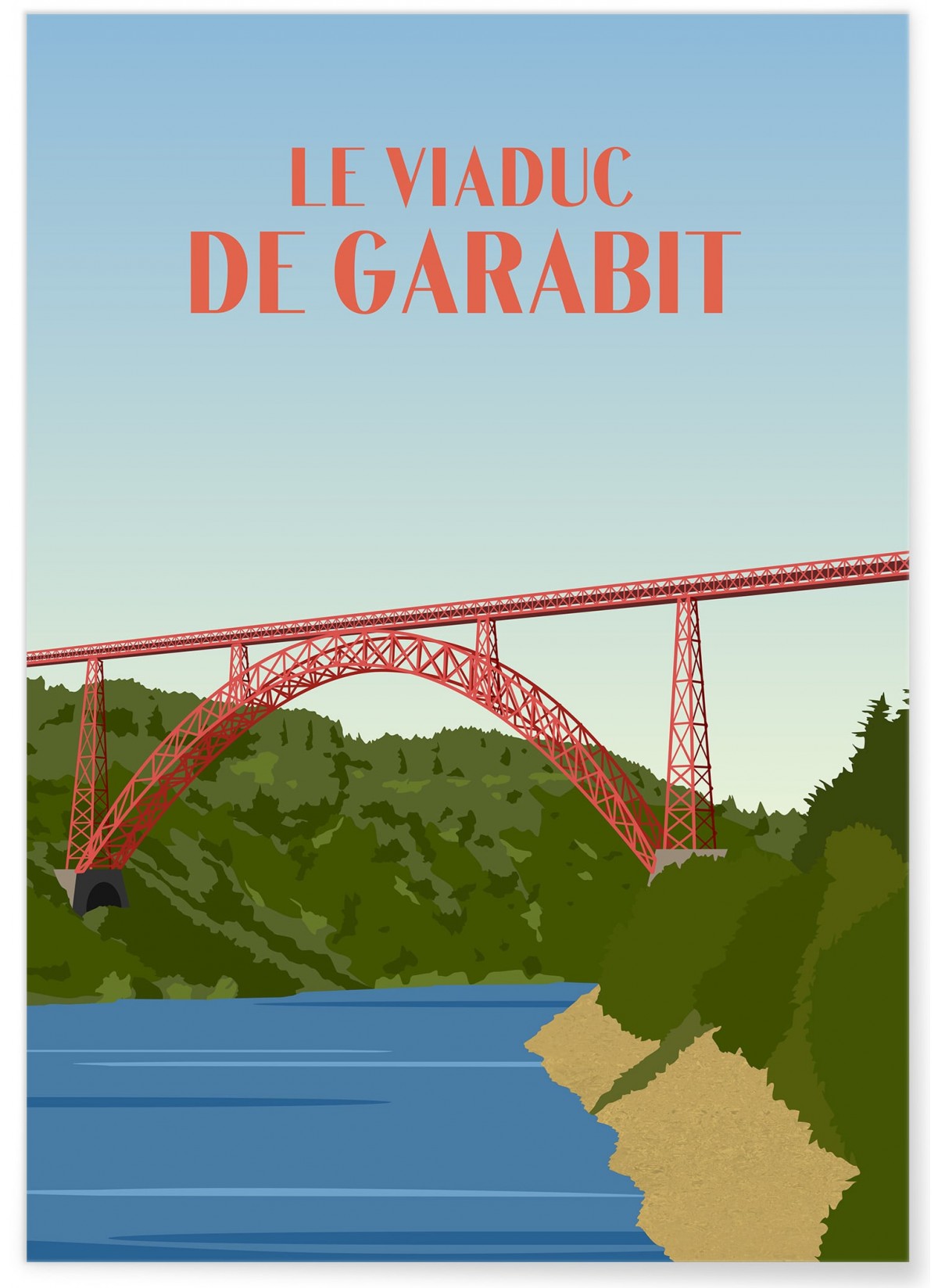 Affiche "Le Viaduc de Garabit"