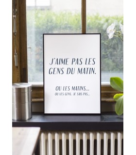 Affiche "Les gens du matin"