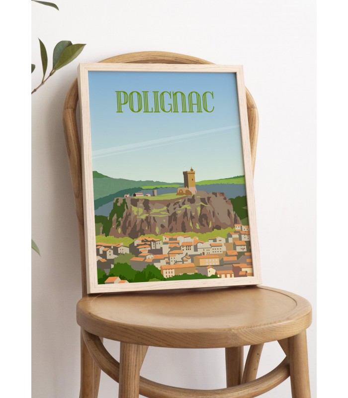 Affiche ville de Polignac