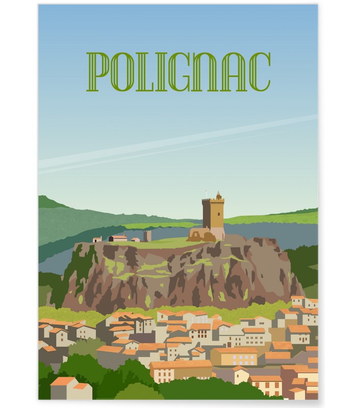 Affiche ville de Polignac