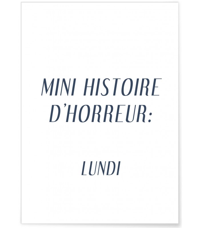 Affiche "Histoire d'horreur"