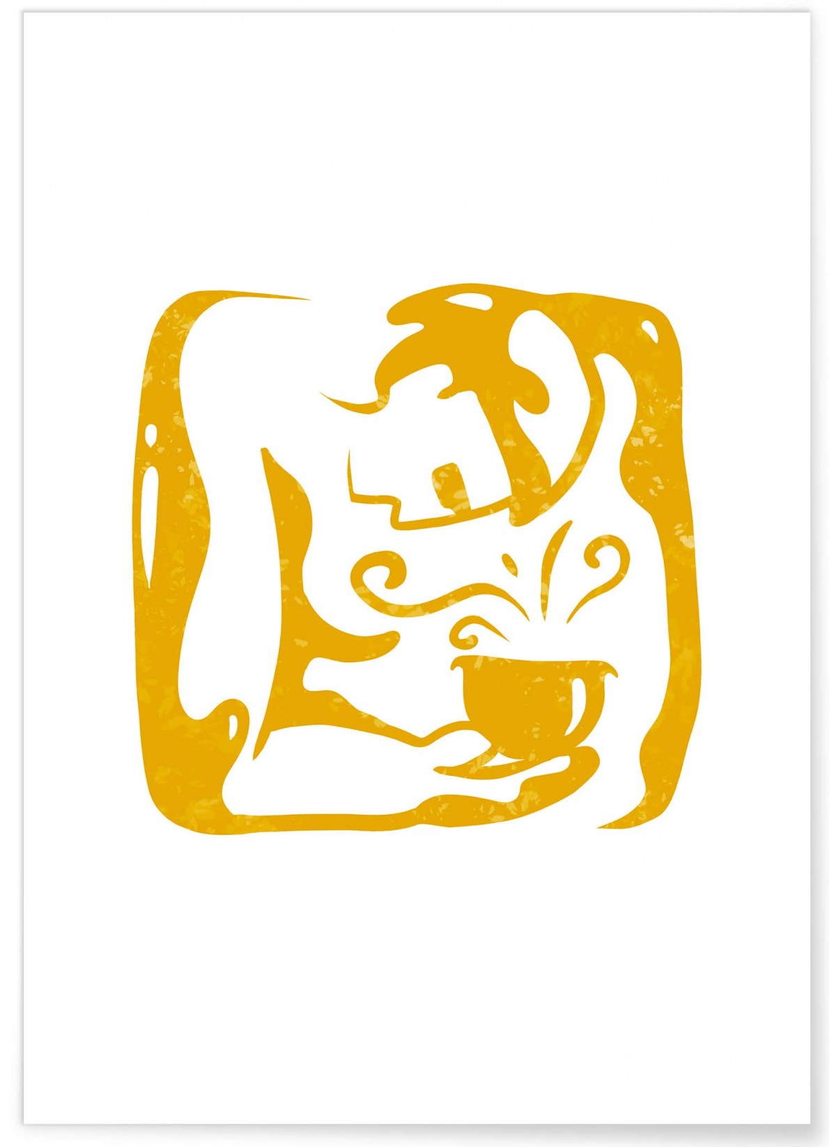 Affiche "Café divin"