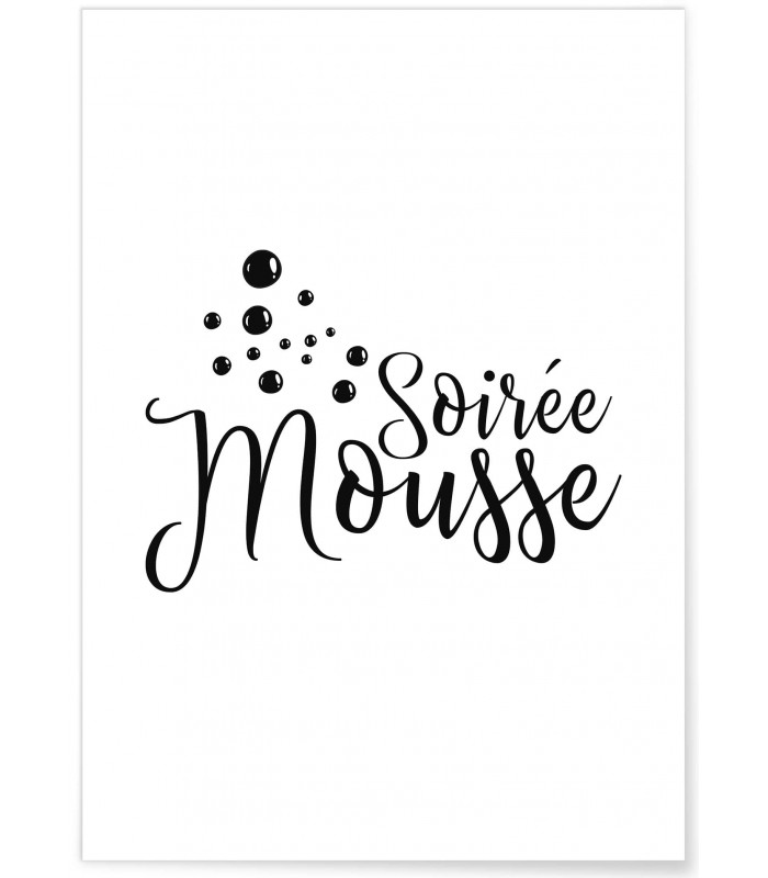 Affiche "Soirée Mousse"