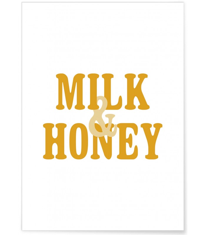 Affiche "Milk Honey"