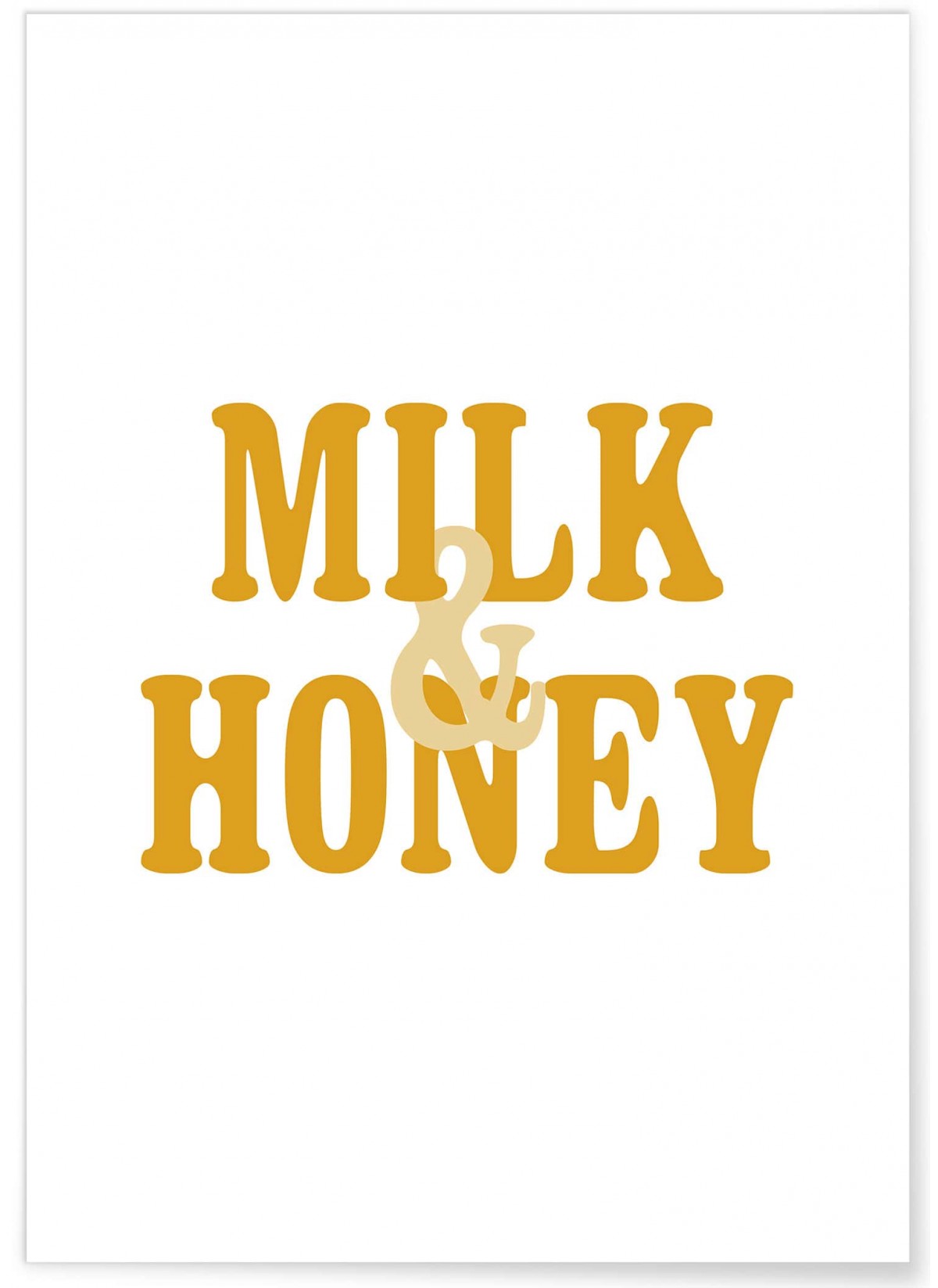 Affiche "Milk Honey"
