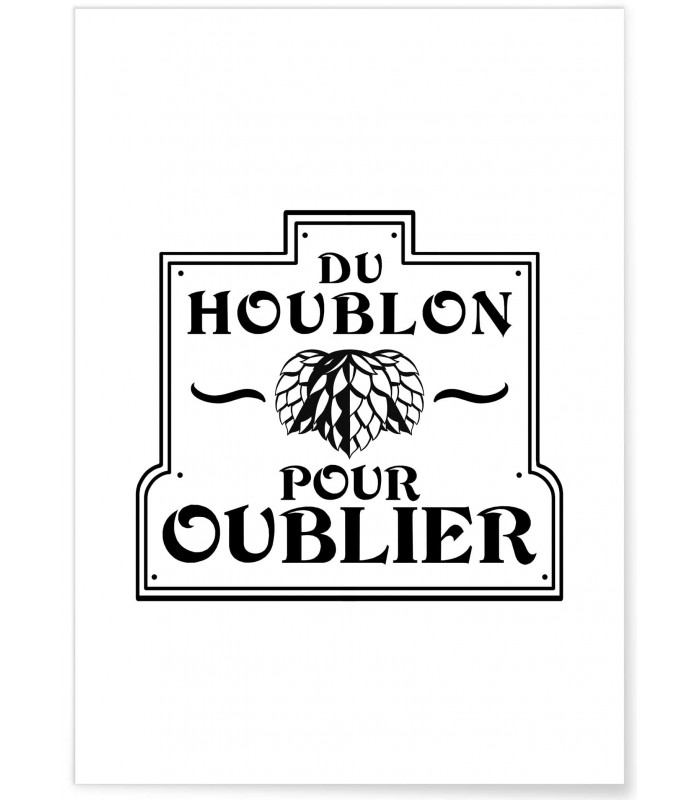 Affiche "Houblon"