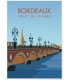 Affiche "Bordeaux - Pont de pierre"
