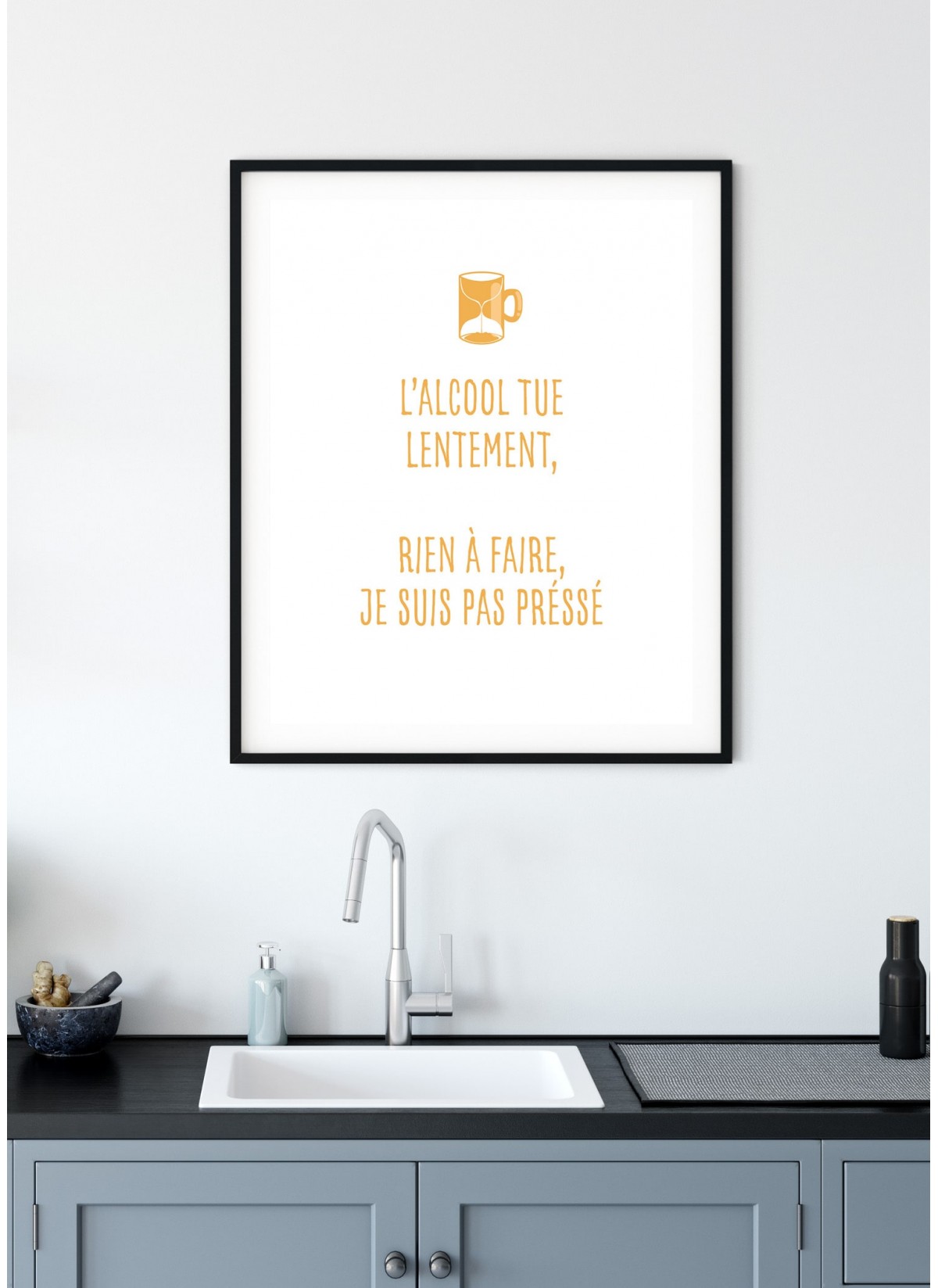 Affiche "L'alcool tue lentement"