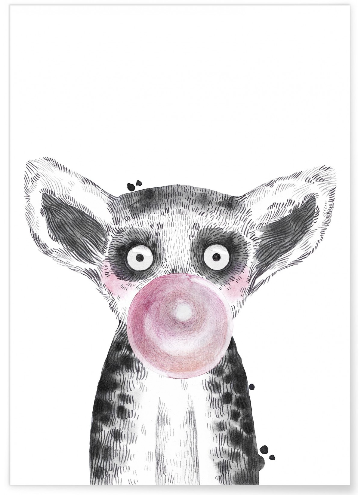 Affiche "Bulle de Lémurien"