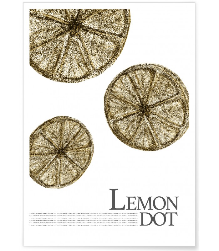 Affiche "Lemon dot"