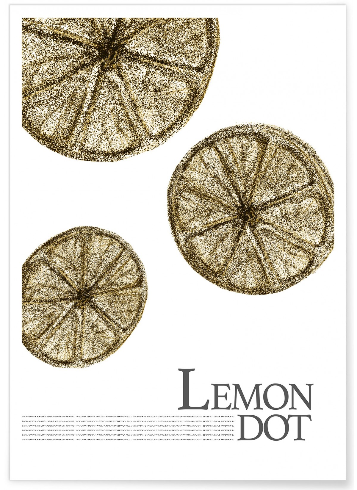 Affiche "Lemon dot"