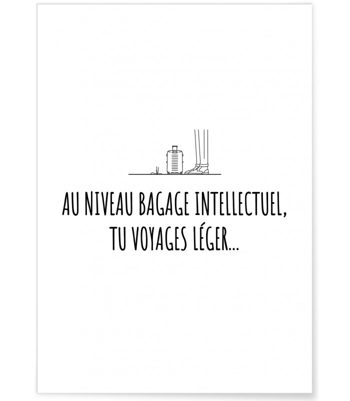 Affiche "Bagage intellectuel"