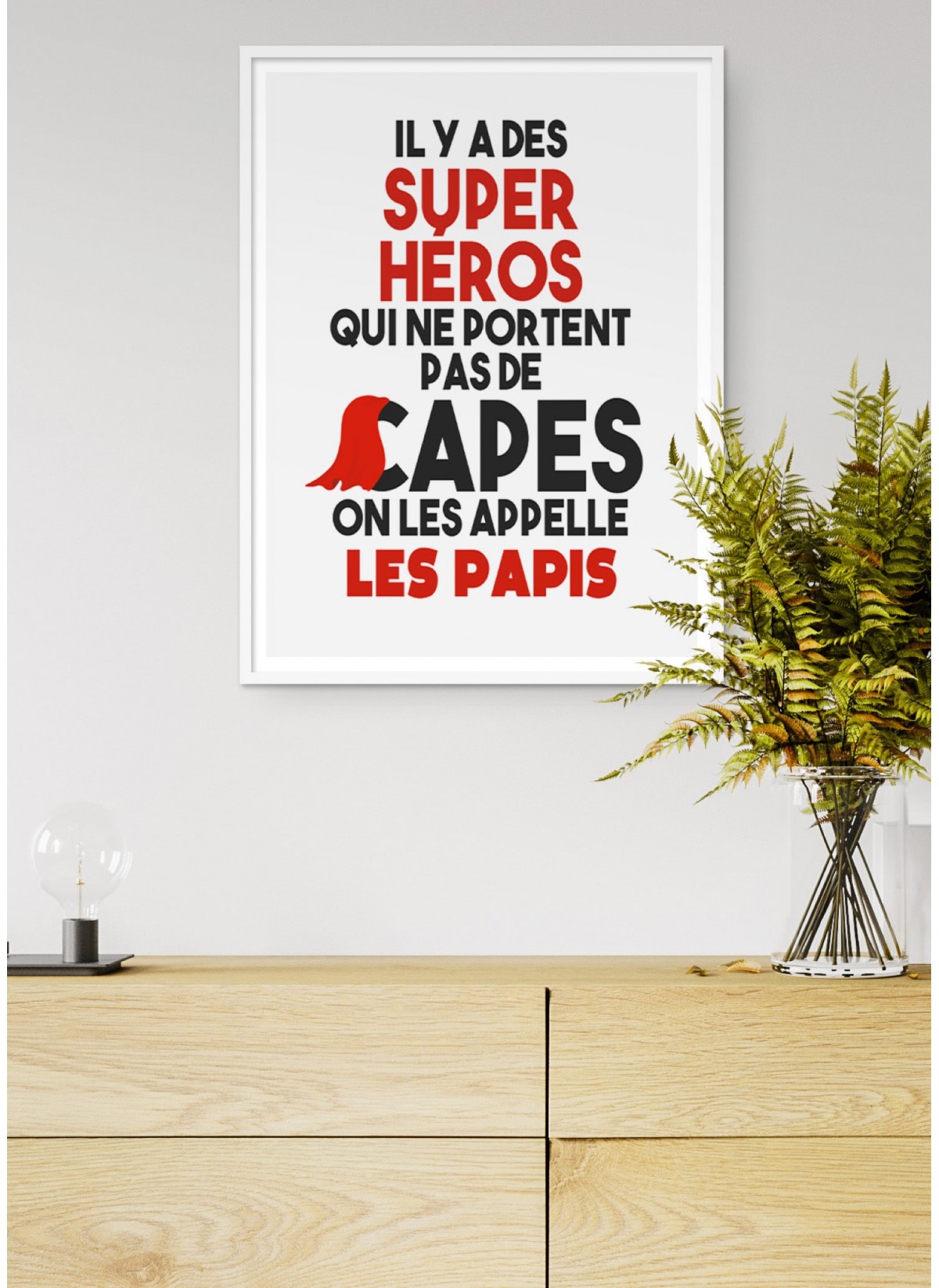 Affiche "Papis Super Héros"