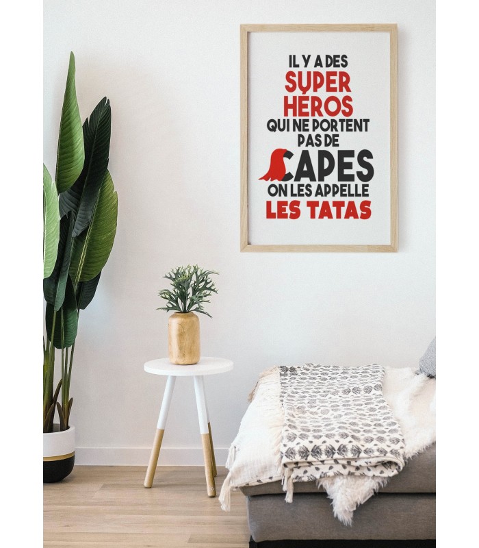 Affiche "Tatas Super Héros"