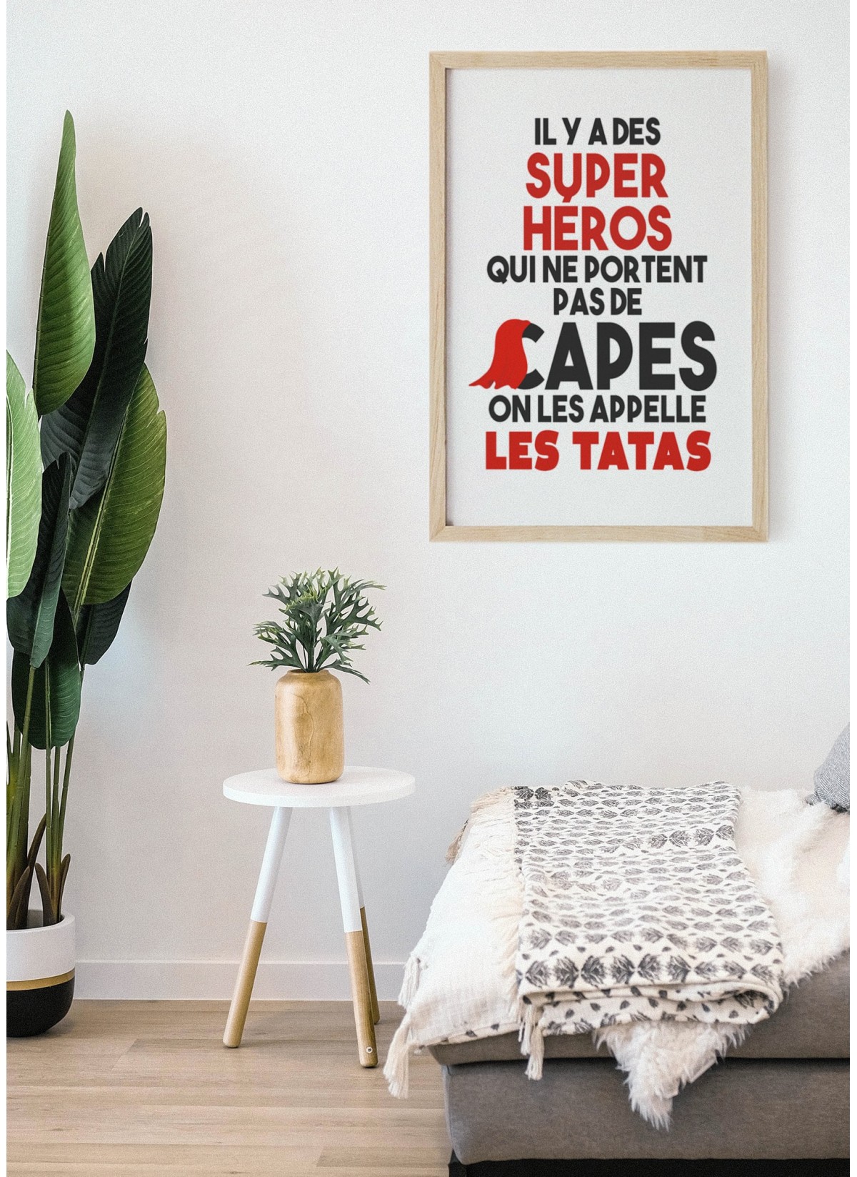 Affiche Tata personnalisée, cadeau pour tata -  France