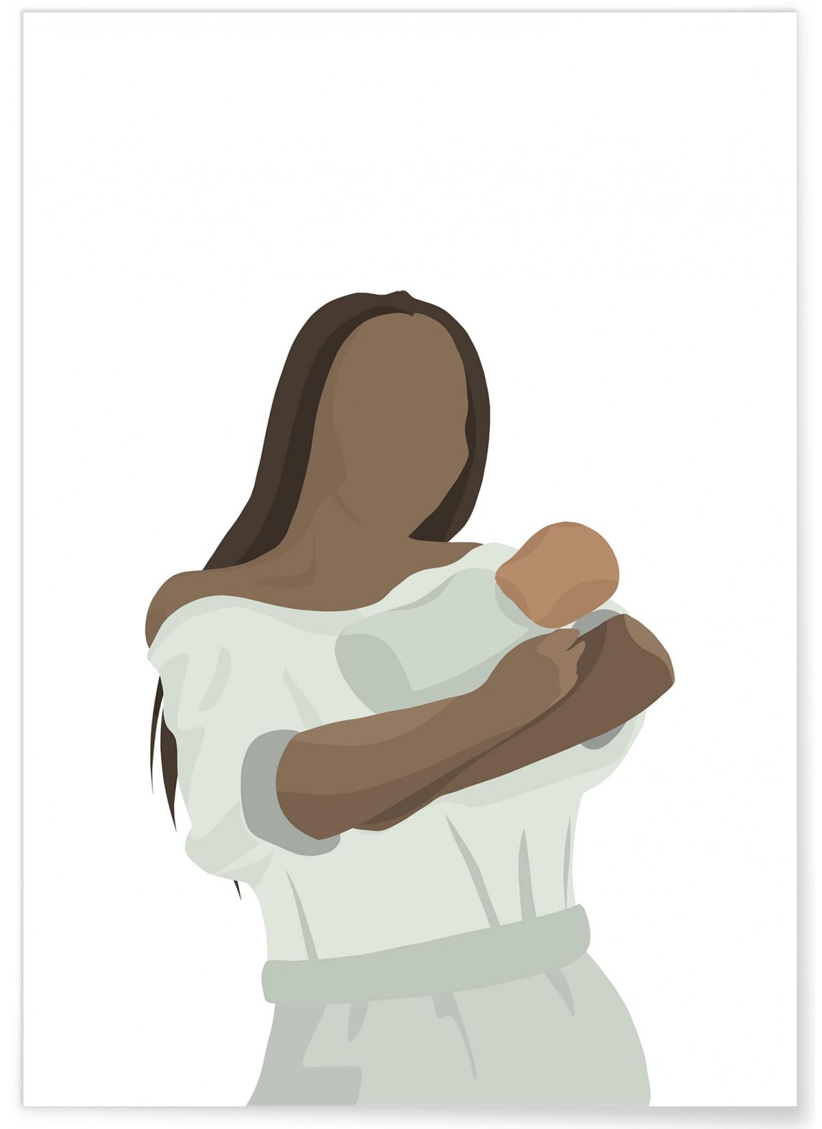 Affiche "Maman Bébé"