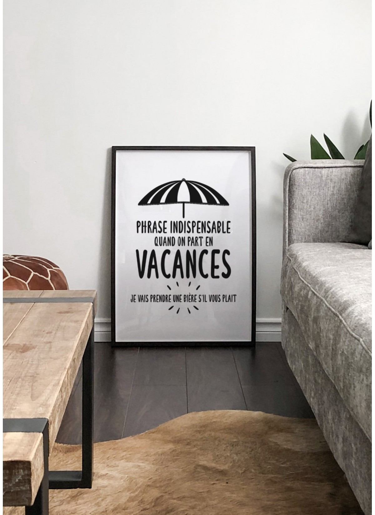 Affiche "Phrase Vacances 2"