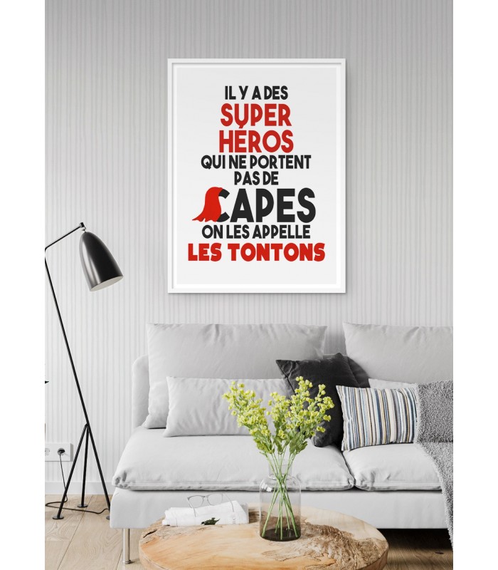 Affiche "Tontons Super Héros"