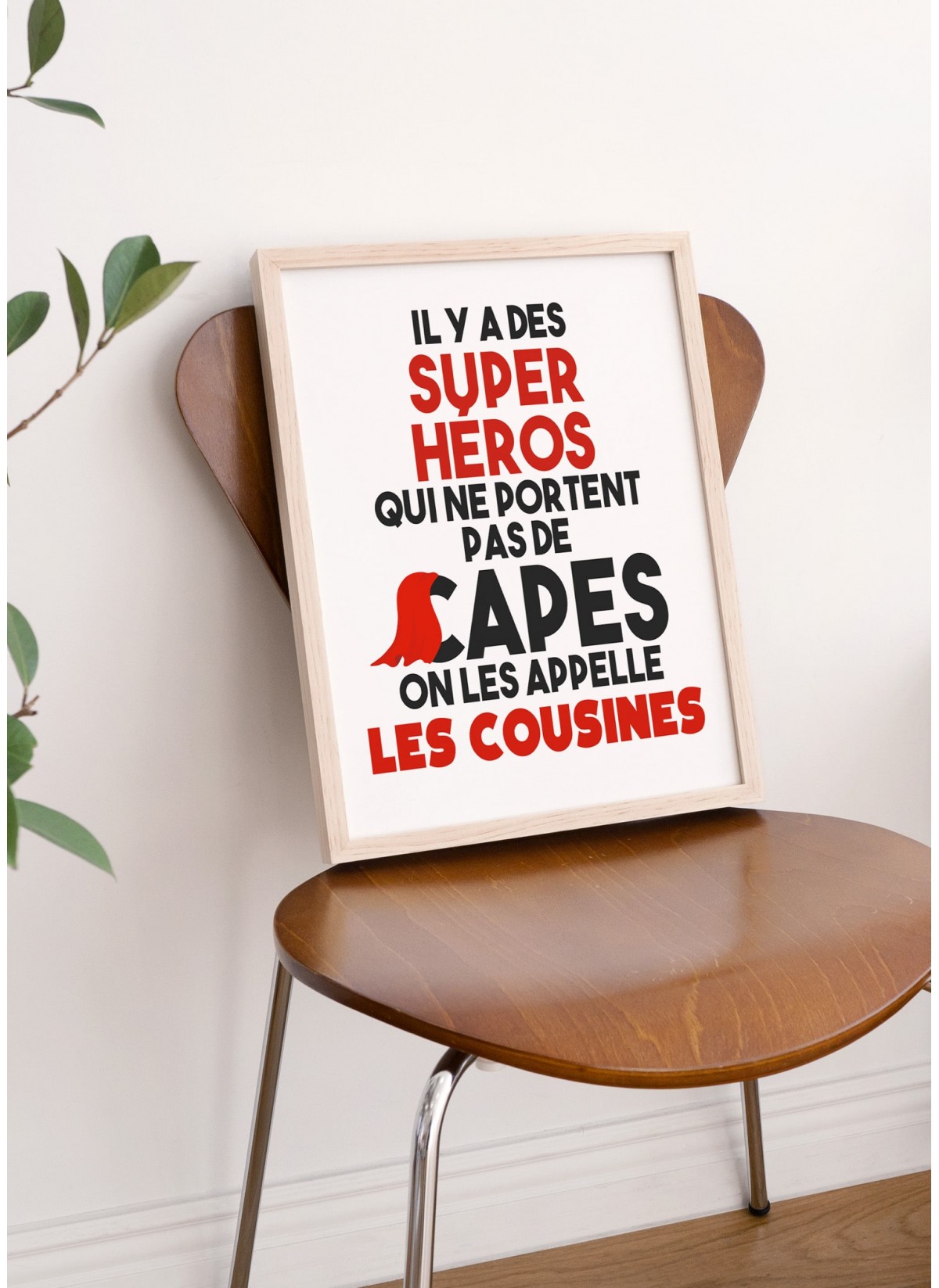 Affiche "Cousines Super Héros"