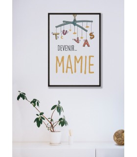 Affiche "Tu vas devenir MAMIE"