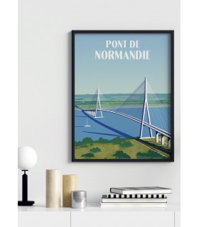 Affiche "Pont de Normandie"