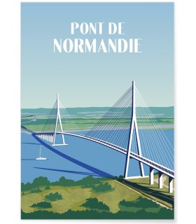 Affiche "Pont de Normandie"