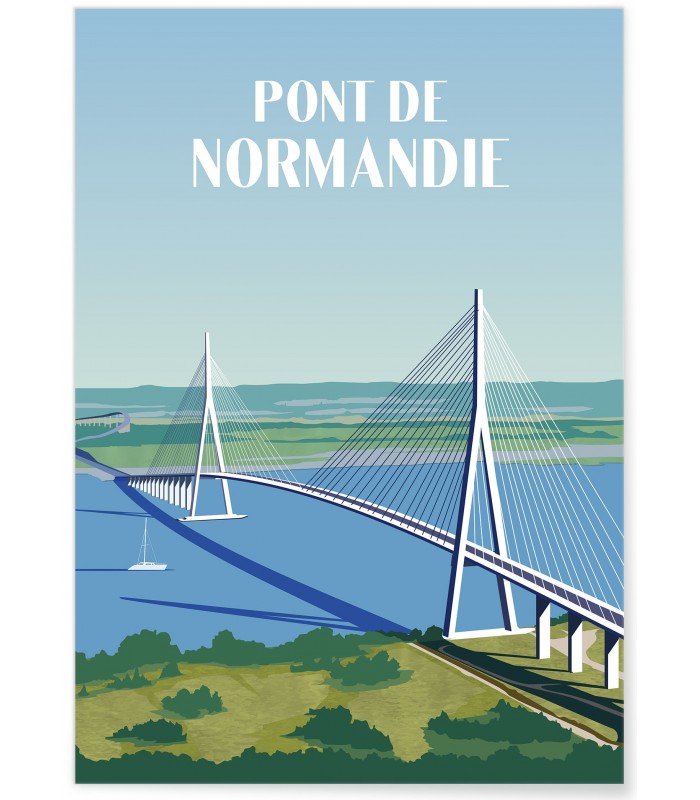 Affiche "Pont de Normandie"