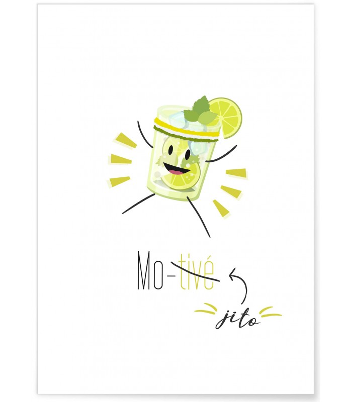 Affiche "Mojito-Motivé"