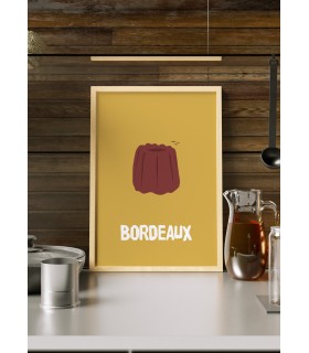 Affiche Minimaliste Bordeaux