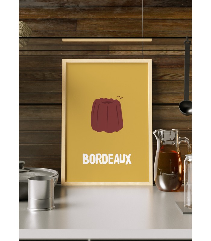 Affiche Minimaliste Bordeaux