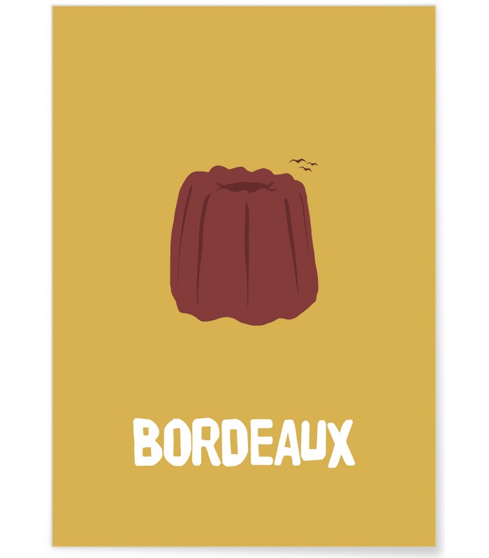 Affiche Minimaliste Bordeaux