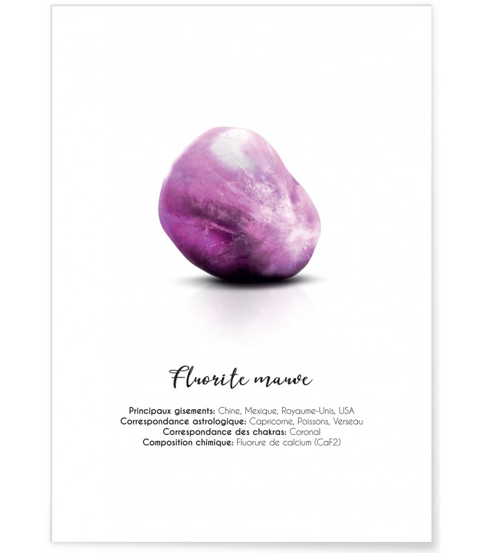 Affiche Fluorite mauve