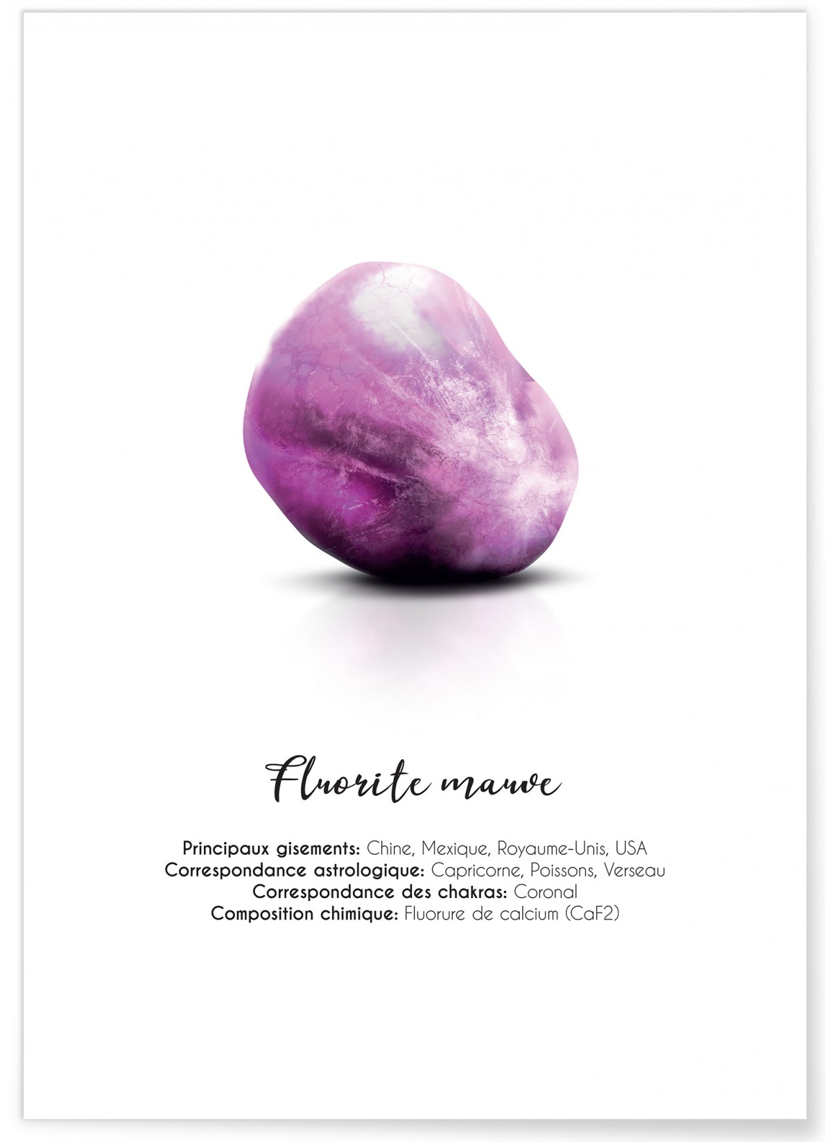 Affiche Fluorite mauve