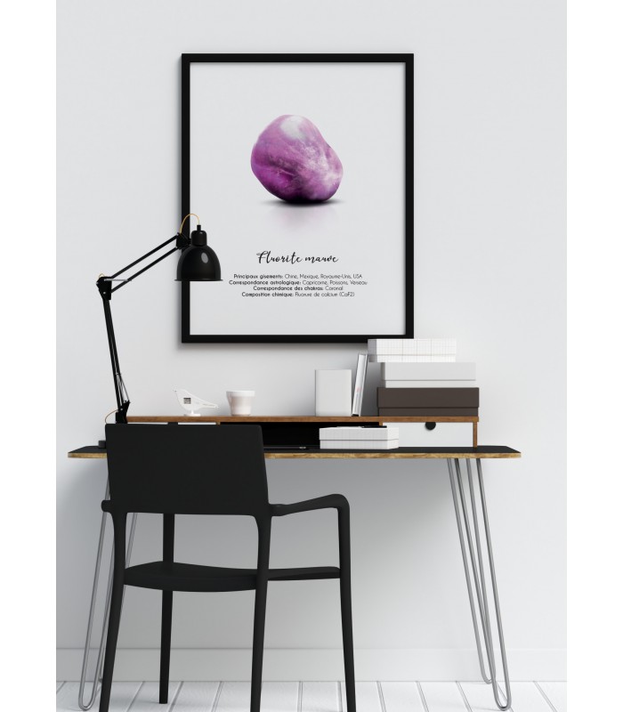 Affiche Fluorite mauve