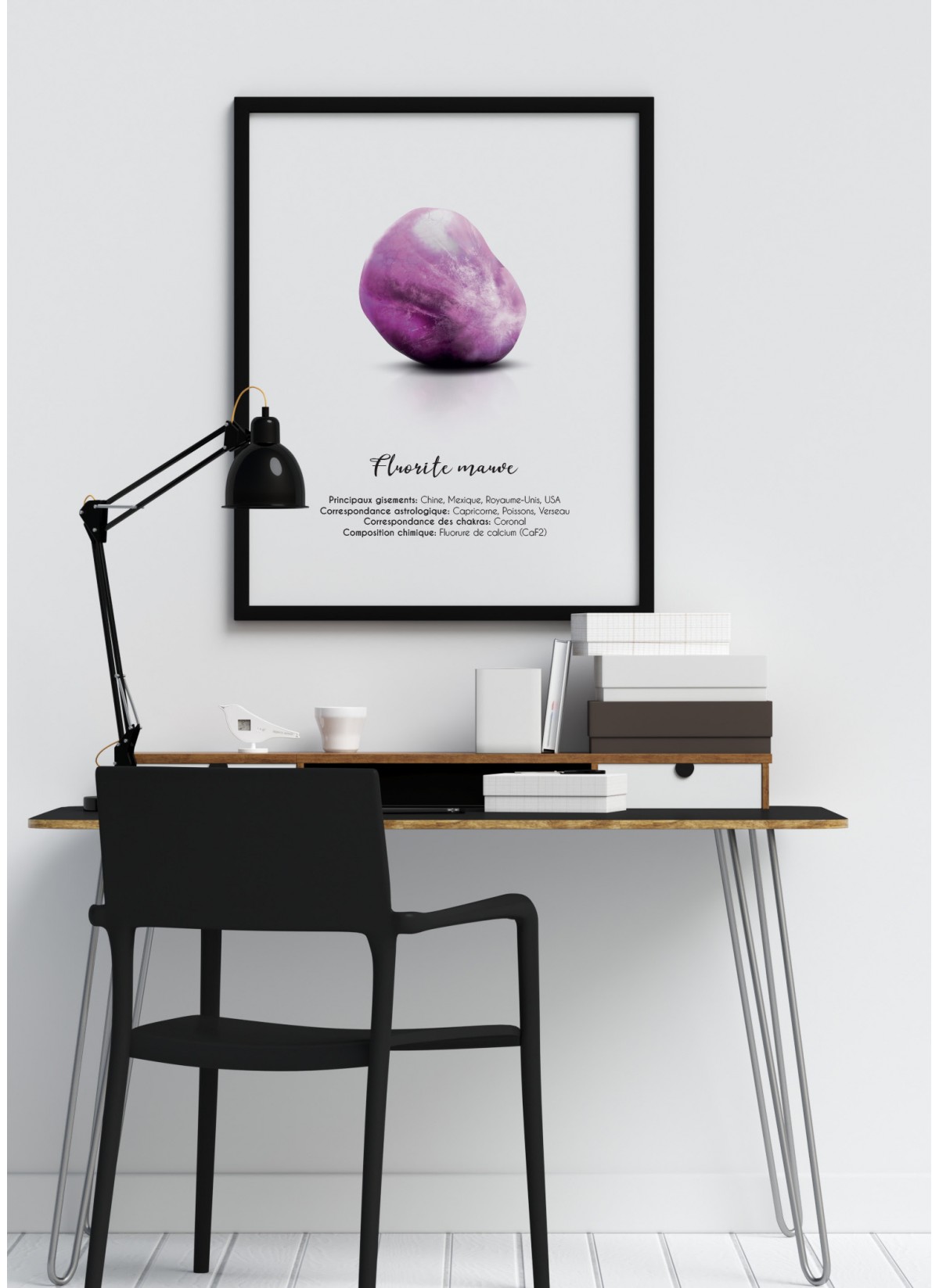Affiche Fluorite mauve