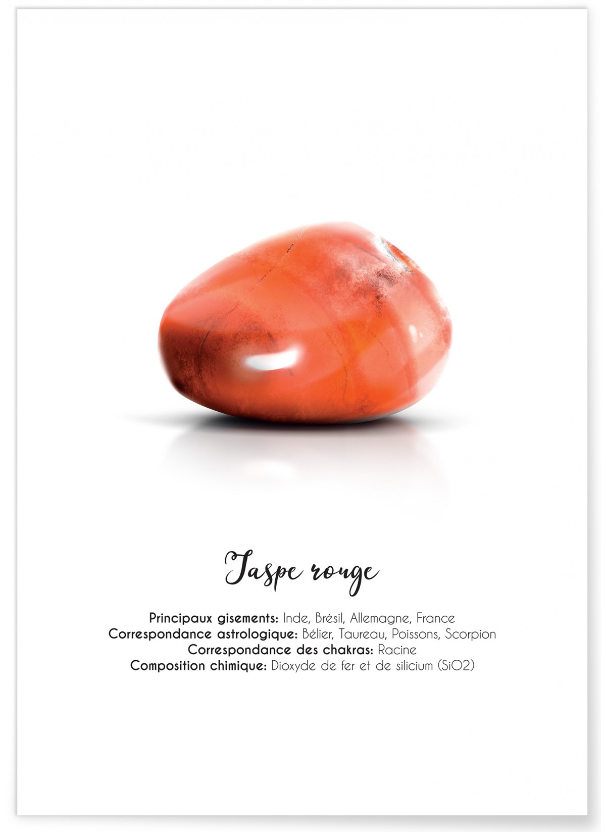 Affiche Jaspe rouge