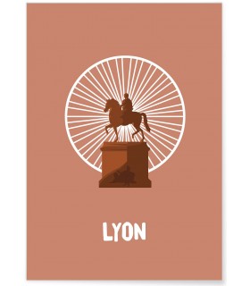 Affiche Minimaliste Lyon