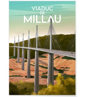 Affiche Le Viaduc de Millau 2